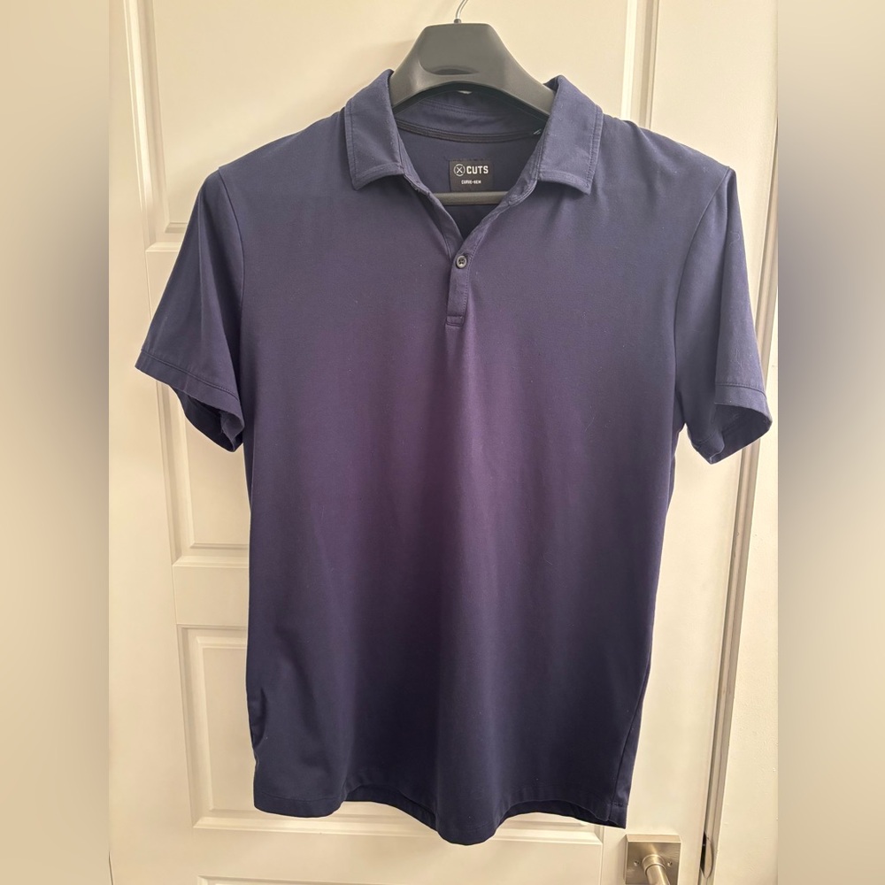 Cuts Curved Hem Polo